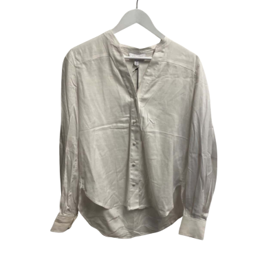 Witchery Womens  Size 10 Long Sleeve Shirt Pure White 