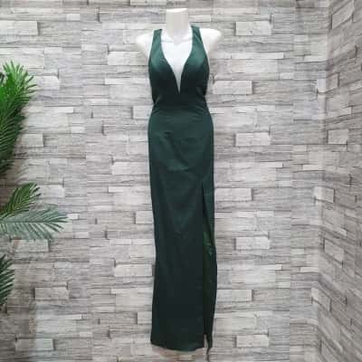 Bariano Womens  Size 8 Formal Dress Green 