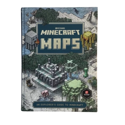 Mojang Minecraft Maps Hard Cover Book