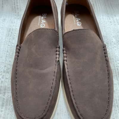 Blaq Mens NEVER WORN RRP $89.95 Size 10 Loafers Brown 