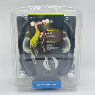 Brand New Sennheiser HD 202 Headphones Black