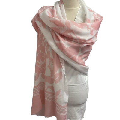 Classy Liz Jordan Women’s One Size Scarf Floral / Pink  / White 