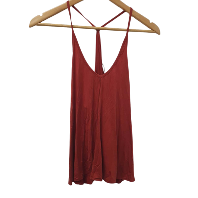 Metalicus Womens  Size M/L Cami  Rust