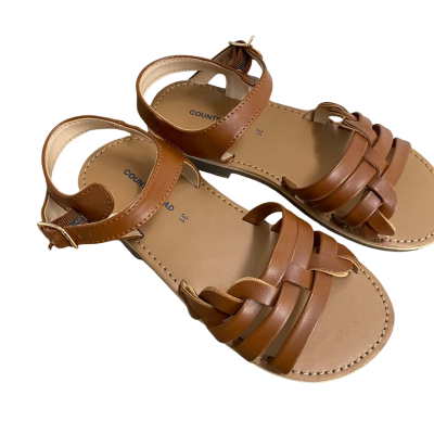 Brand New Country Road Kids Size 31 Tan Sandals 