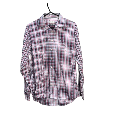 Calvin Klein Mens  Size 43 Flannel Shirt Checked / Pink  / Purple 