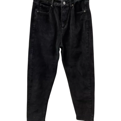 Ghanda Womens  Size 10 Straight Leg Corduroy Pants Black  