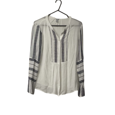 Women’s Jigsaw  Size 8 Blouse Navy Blue / White 