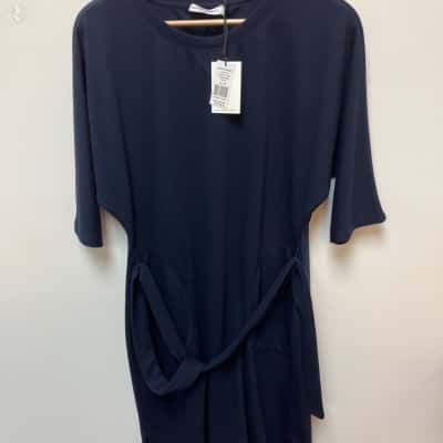 Sportscraft Womens  Size 10 Casual Dress Navy Blue 