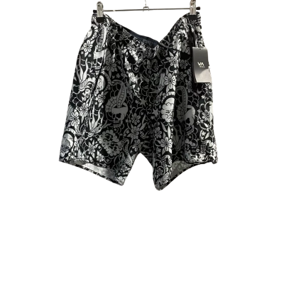 RVCA / RVCA Sport Womens  Size M Board Shorts with side pockets Black  / White RRP $89.99