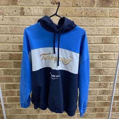 Tommy Jeans Mens blue hoodie Size L 