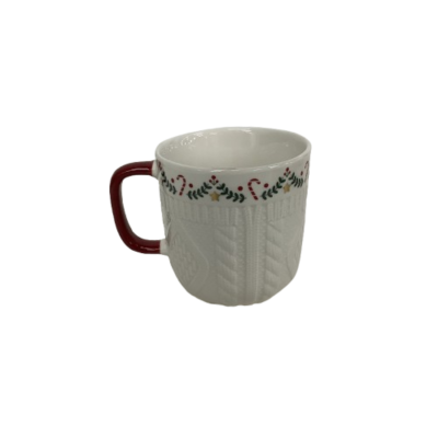New Christmas Mug 345ML Candy Cane Print # 2246-1-PP