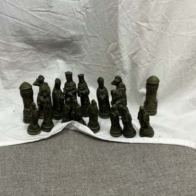 Medieval Resin Chess set figurines 32 pcs