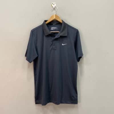 Nike Golf Mens  Size M Polo Shirt Grey 