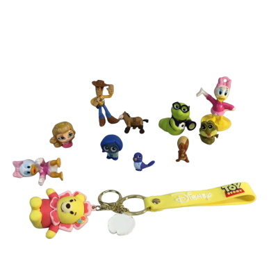 Assorted Toy Figures and Key Holder as pictured 