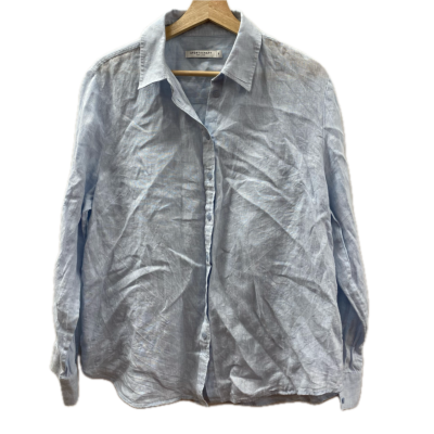 Sportscraft Womens  Size 14 Button Up Top / Long Sleeve Shirt light Blue 