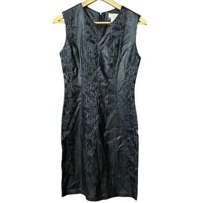 Vertigo Paris Womens Size 38 Black Textured Sleeveless Dress 