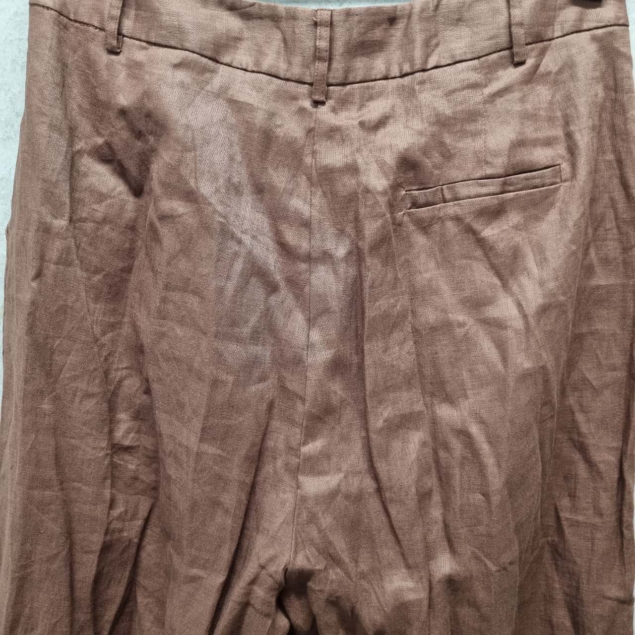 Dissh Womens Flared / Wide Leg brown pants(s)