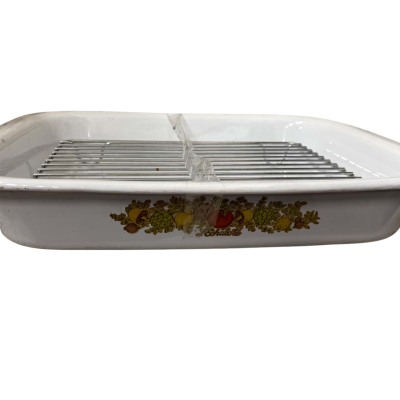 Corningware. Vintage baking dish with rack 33x42x8