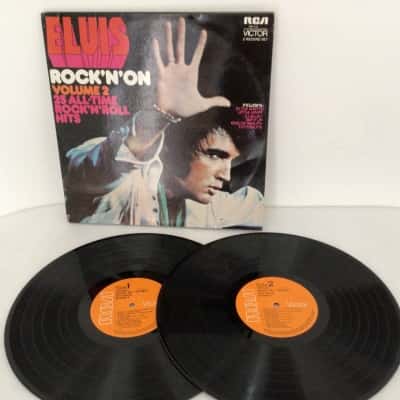 12” Vinyl Elvis Double Album  Rock’n ‘ On Excellent Condition 