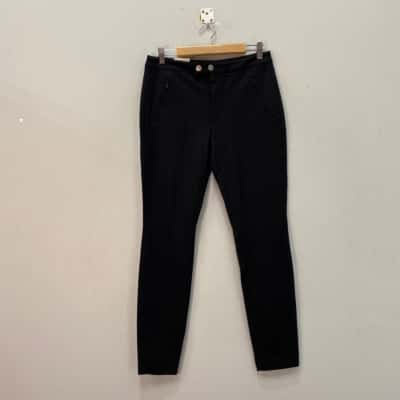 Tommy Hilfiger Womens  Size 6 Slim Fit Stretch Pants Black  