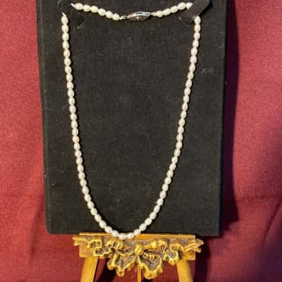 Cultured Pearl Necklace – Classic White Pearl Strand