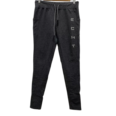 Echt Women's Cotton Track Slip Pants/Leggings  With Pockets Size M Grey 