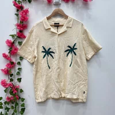 Silent Theory Mens  Size XL Shirt Cream  