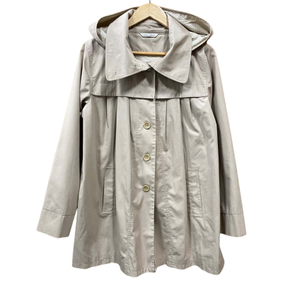 Laura Ashley Tan Hooded Windbreaker Size Approx. M