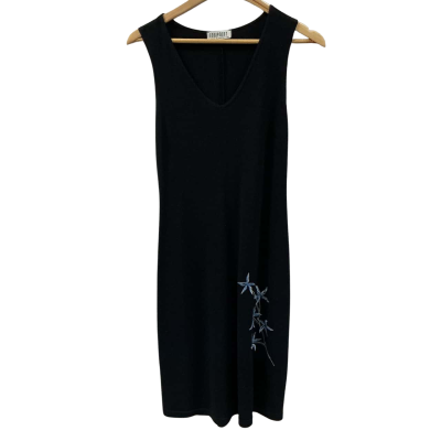 Equipment Womens Size 14 Sleeveless Dress Black  