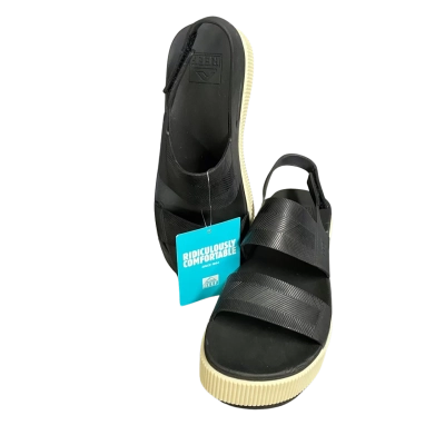 Reef Women's Water Vista Higher Platform Sandals Size 7 Black  
