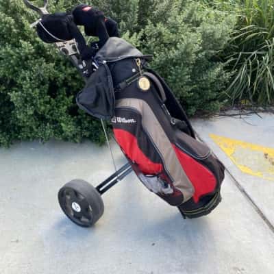 Wilson Golf Clubs and buggy 