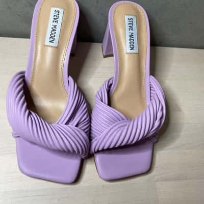 Steve Madden Lavender Open Toe Heels Size 7