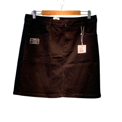 Just Jeans Womens  Size 14 Denim Skirt Black  