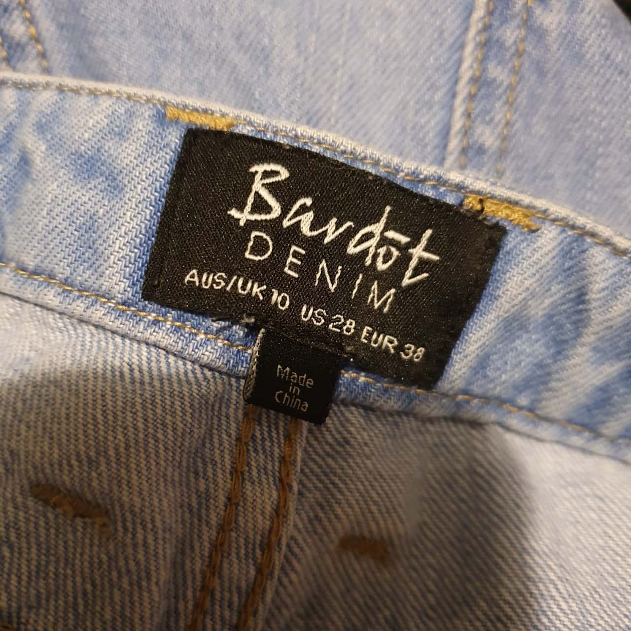 Bardōt Womens Mom Jeans Denim Size 10 Blue