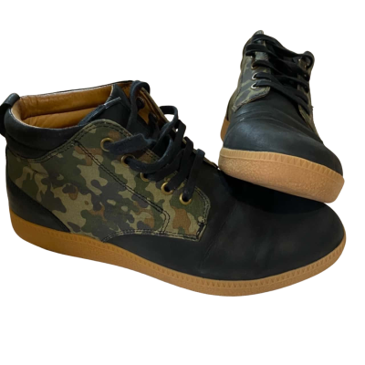Bared Size 42 Charcoal and Army Print Shoes