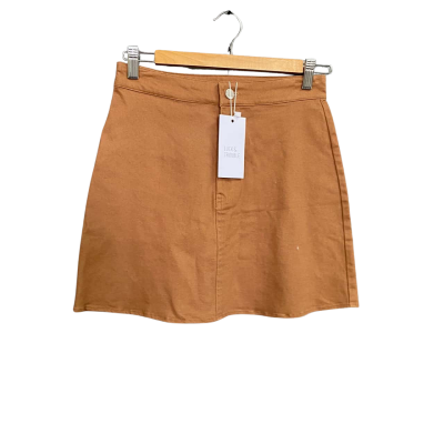 Luck & Trouble Tan (Brown) Staight (Aline) Skirt Women's size 8