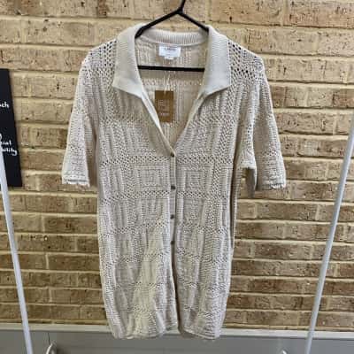 Ceres Life Womens square knit mini dress Size S 