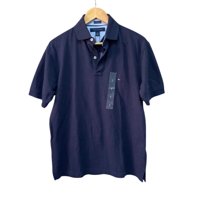 Tommy Hilfiger Mens  Size S Short Sleeve Shirt Navy Blue RRP $99.95
