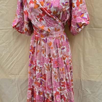 Mister Zimi Womens  Size 12 Maxi Dress Multicoloured 