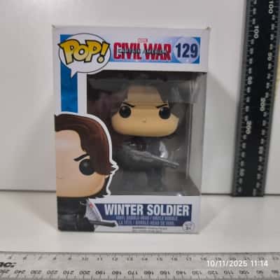 Pop Toy 129 Captain America Civil War Winter Soldier PreOwned As Is 