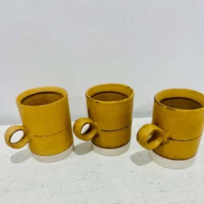 Derek Smith Blackfriars Pottery Mugs x 3
