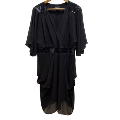 City Chic Womens Black Dress Size S