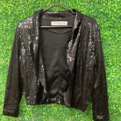  Peter Morrissey Womens Bolero Black Size 10