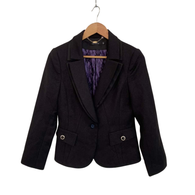 Miyako Womens  Size M Blazer Black  