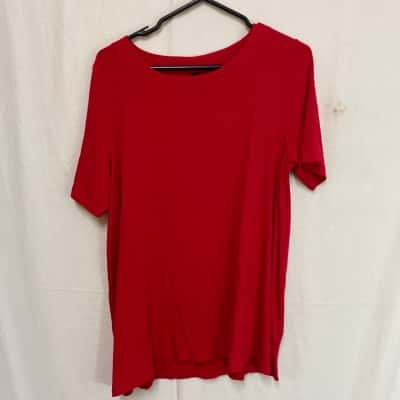 Taking Shape Women's  Top Size 12 Red 