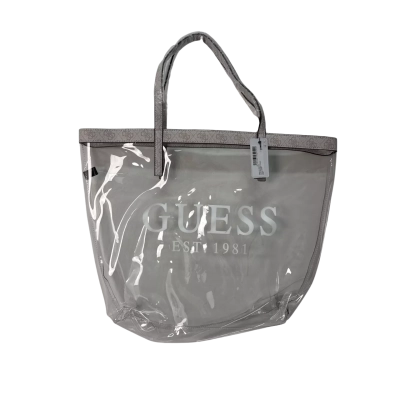 BNWT Guess clear beach bag 