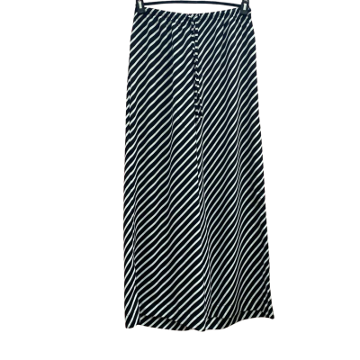 Ally Fashion Womens Size 8 Black & White Striped Wide Leg Pants 