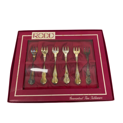 Rodd 6 Piece Fork Silverware Set - Red Box