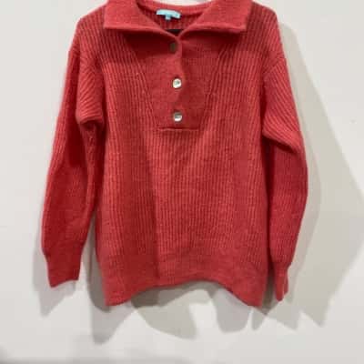 Blue Illusion Jumper  Womens  Size XL Pink  