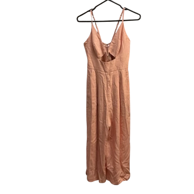 Sheike Womens  Size 8 3/4 Leg Jumpsuit Pink  